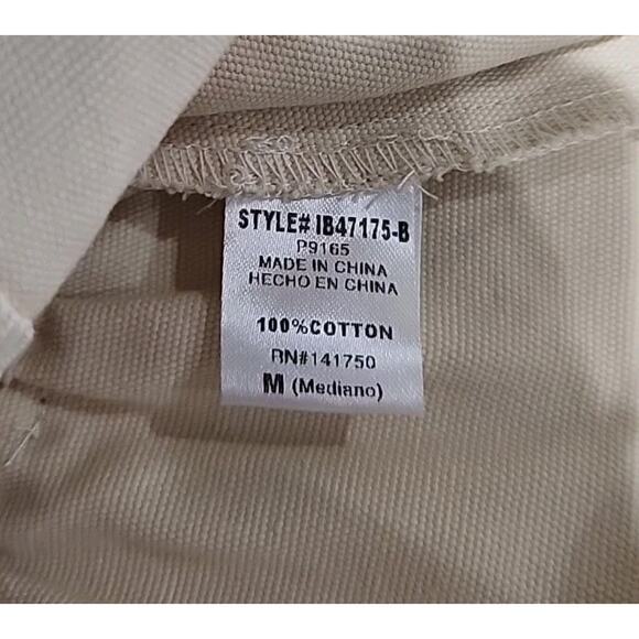 Böhme Denim Skirt Women's Size Medium Cream Cargo Slash Front Pockets Drawstring - Picture 4 of 7